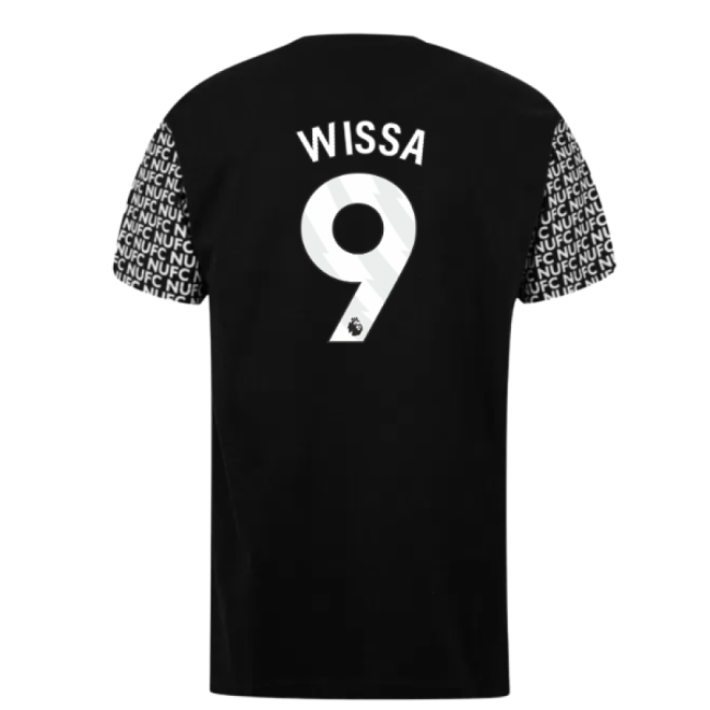 Newcastle Graphic T-Shirt (Black) (Wissa 9)-Football Jersey Hub