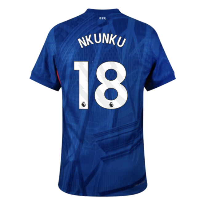 2025-2026 Chelsea Home Authentic Shirt (Nkunku 18)-Football Jersey Hub