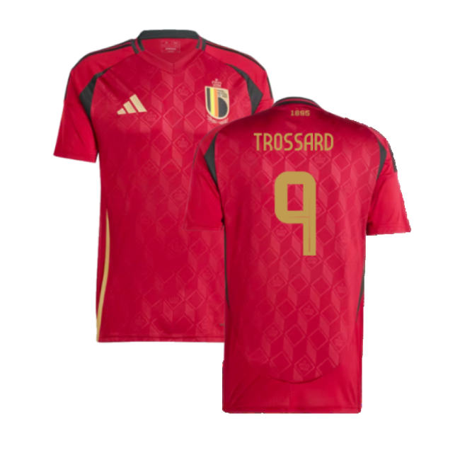 2024-2025 Belgium Home Shirt (Trossard 9)-Football Jersey Hub