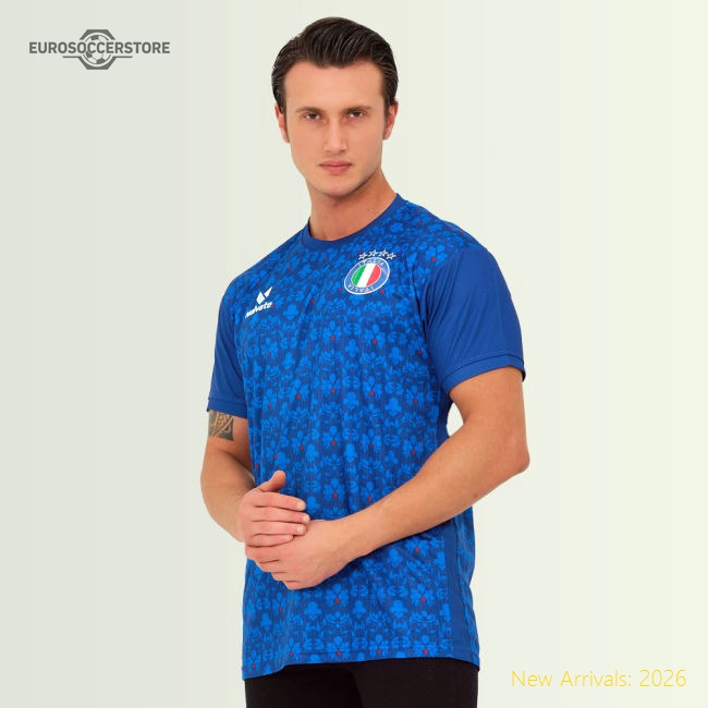 Italy Legacy Football Jersey Blue (Wolvate) Adult Short Sleeve-Football Jersey Hub