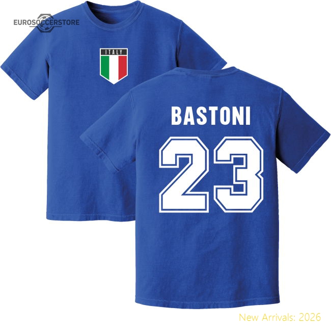 Bastoni Italy Training Jersey (Blue)-Football Jersey Hub