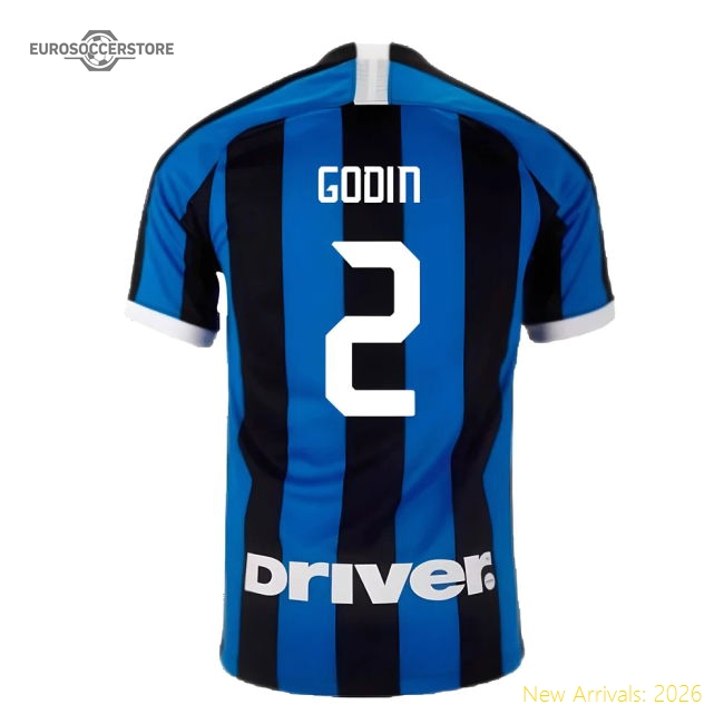 2019-2020 Inter Milan Home Shirt (Godin 2)-Football Jersey Hub