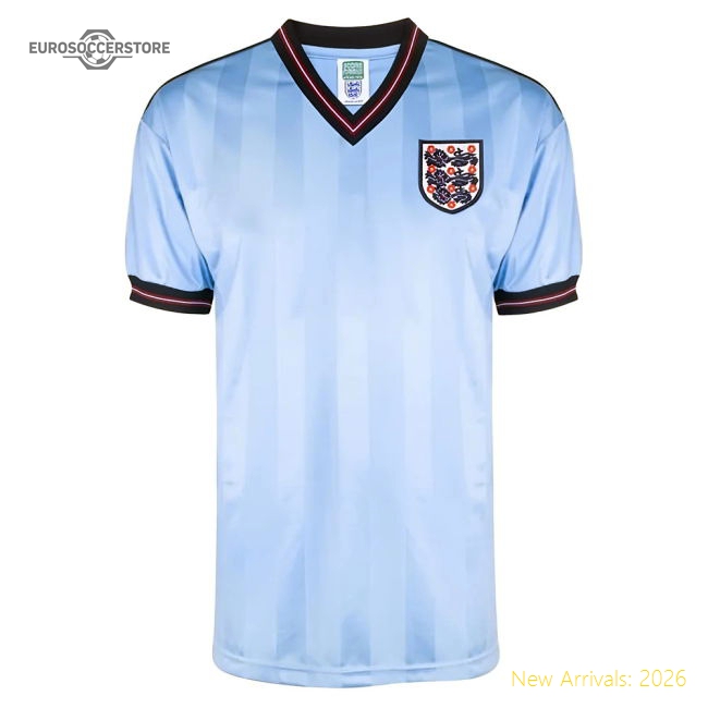England 1986 World Cup Finals Third Shirt (Waddle 11)-Football Jersey Hub