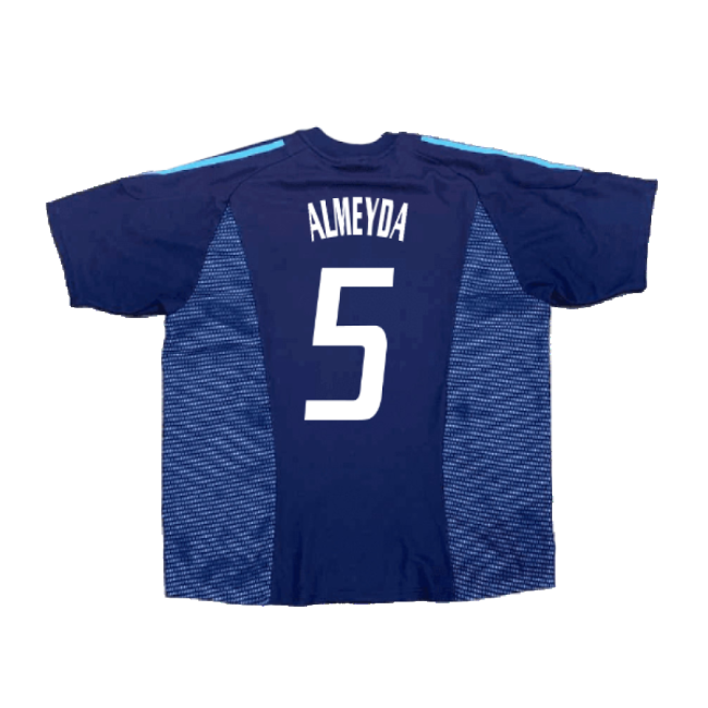 Argentina 2002-04 Away Shirt ((Excellent) XL) (Almeyda 5)-Football Jersey Hub