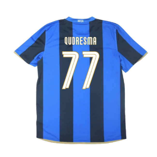 Inter Milan 2008-09 Home Shirt ((Excellent) S) (Qudresma 77)-Football Jersey Hub