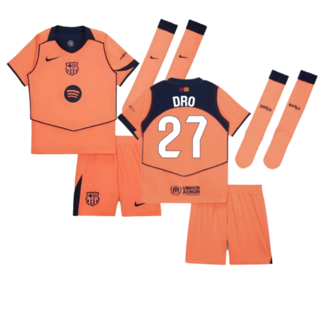 2025-2026 Barcelona Third Mini Kit (Dro 27)-Football Jersey Hub