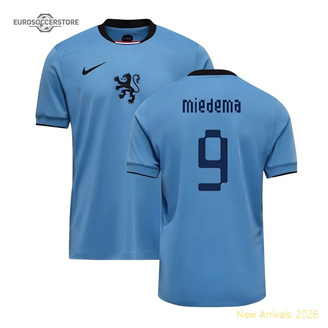 2025-2026 Netherlands Womens Team Away Shirt (Kids) (Miedema 9)-Football Jersey Hub