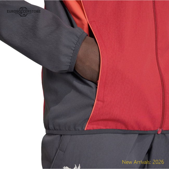 2025-2026 Liverpool Presentation Jacket (Strawberry Red)-Football Jersey Hub