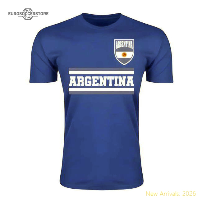 Argentina Core Football Country T-Shirt (Sky)-Football Jersey Hub