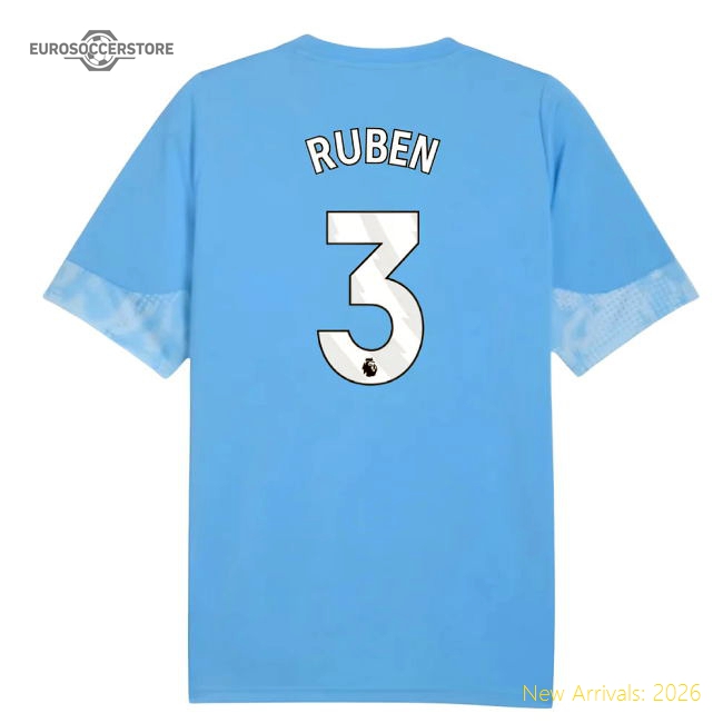 2025-2026 Man City Training Jersey (Light Blue) (Ruben 3)-Football Jersey Hub