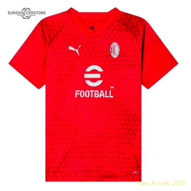 2023-2024 AC Milan Training Jersey (Red) - Kids (Ibrahimovic 11)-Football Jersey Hub