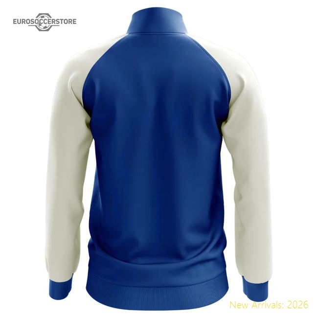 Italy Concept Football Track Jacket (Blue) - Kids-Football Jersey Hub