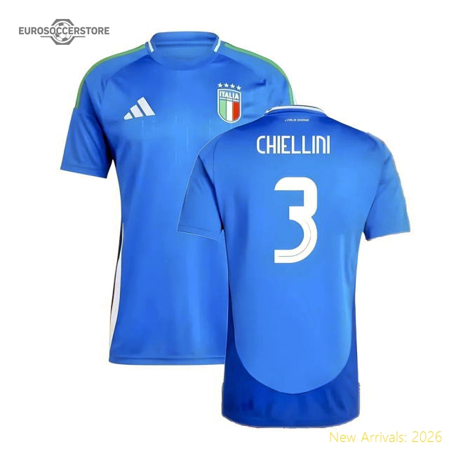 2024-2025 Italy Home Shirt (CHIELLINI 3)-Football Jersey Hub