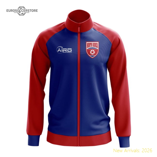 North Korea Concept Football Track Jacket (Blue)-Football Jersey Hub