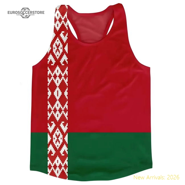 Belarus Flag Running Vest-Football Jersey Hub