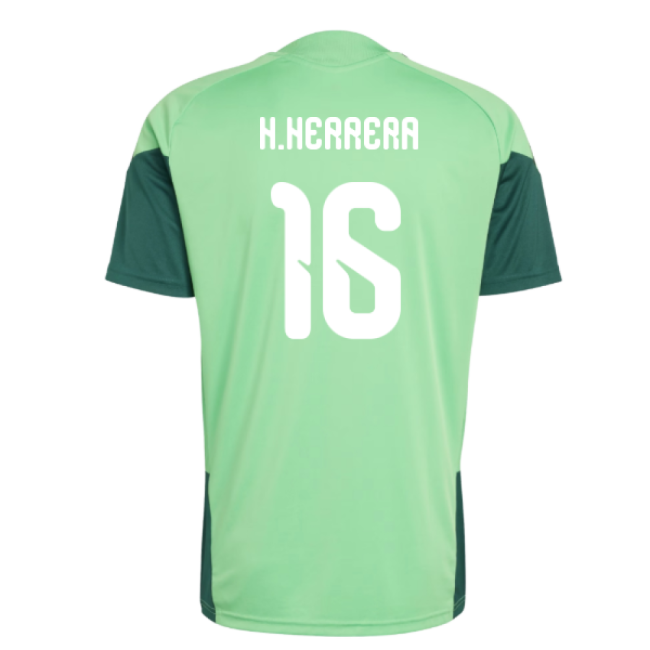 2026-2027 Mexico Training Jersey (Semi Flash Green) (H.Herrera 16)-Football Jersey Hub