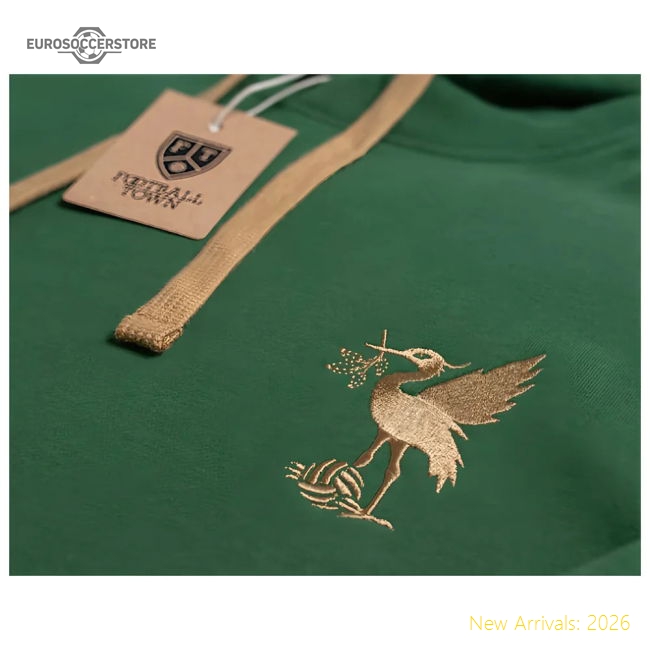 Liverpool Retro Hoodie The Bird Green-Football Jersey Hub