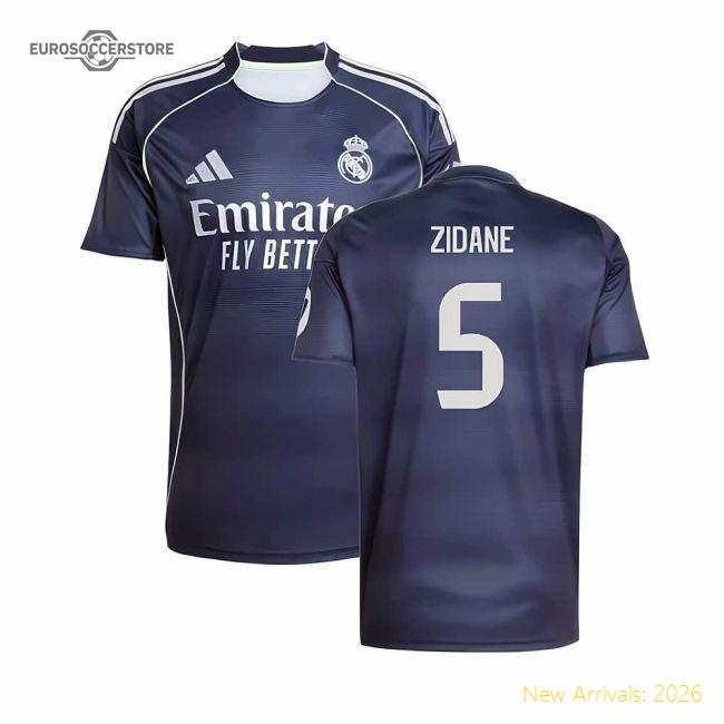 2025-2026 Real Madrid Away Shirt (Zidane 5)-Football Jersey Hub
