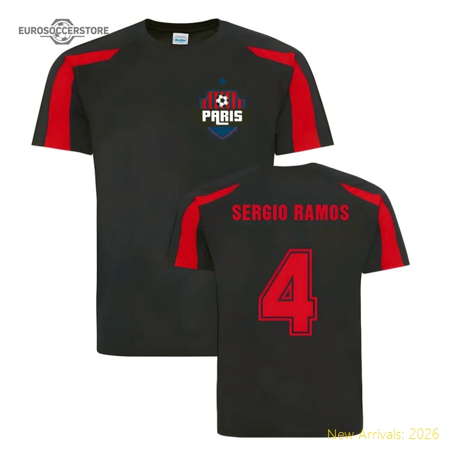 Sergio Ramos Paris Sports Training Jersey (Navy)-Football Jersey Hub