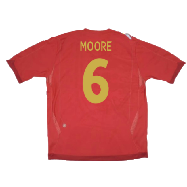 England 2006-08 Away Shirt (XLB 158cm) (Excellent) (MOORE 6)-Football Jersey Hub