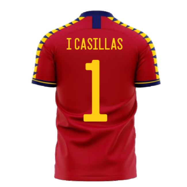 Spain 2025-2026 Home Concept Football Kit (Libero) (I CASILLAS 1)-Football Jersey Hub