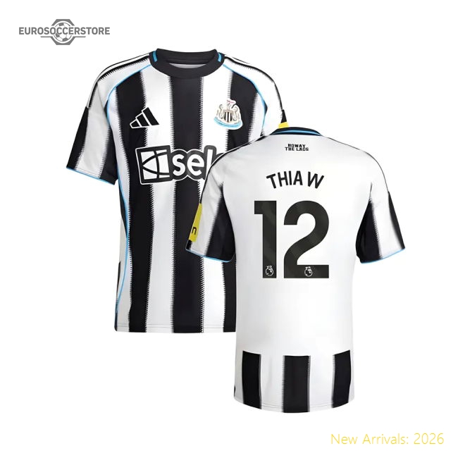 2025-2026 Newcastle Home Shirt (Thiaw 12)-Football Jersey Hub