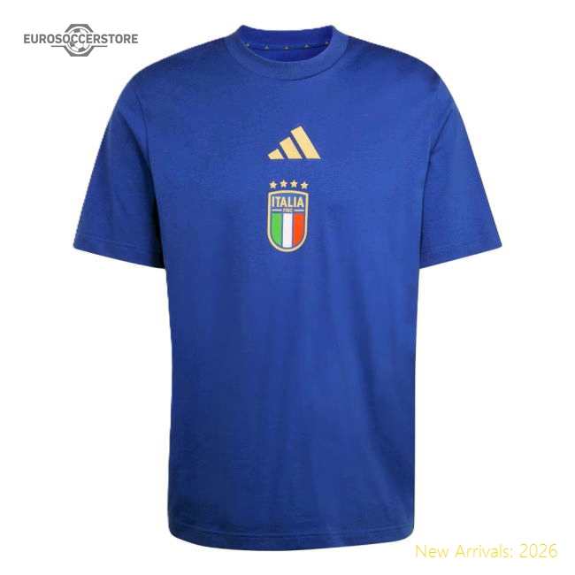 2026-2027 Italy DNA Graphic Tee (Blue) (Your Name)-Football Jersey Hub