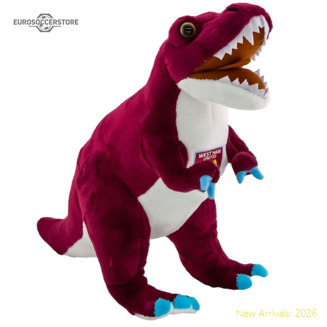 West Ham United FC Plush T-Rex-Football Jersey Hub
