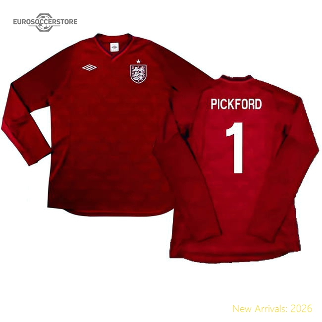 England 2012-13 Goalkeeper (XL) (Excellent) (Pickford 1)-Football Jersey Hub
