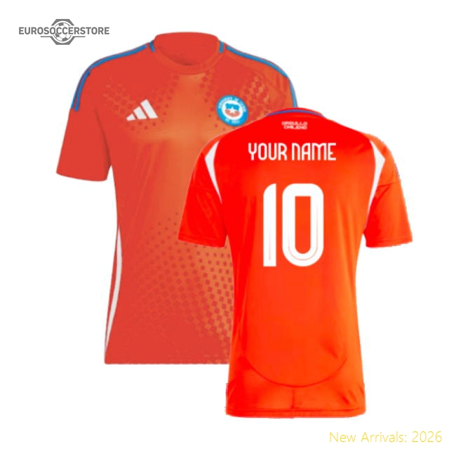 2024-2025 Chile Home Shirt (Your Name)-Football Jersey Hub