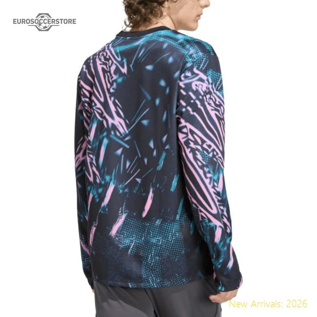 2025-2026 Liverpool Pre Match Warm Top (Black)-Football Jersey Hub