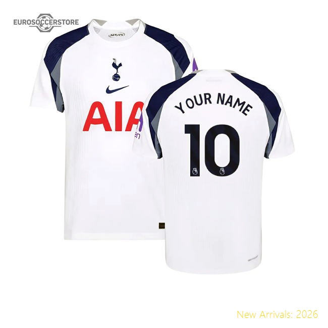 2025-2026 Tottenham Hotspur Authentic Home Shirt (Your Name)-Football Jersey Hub