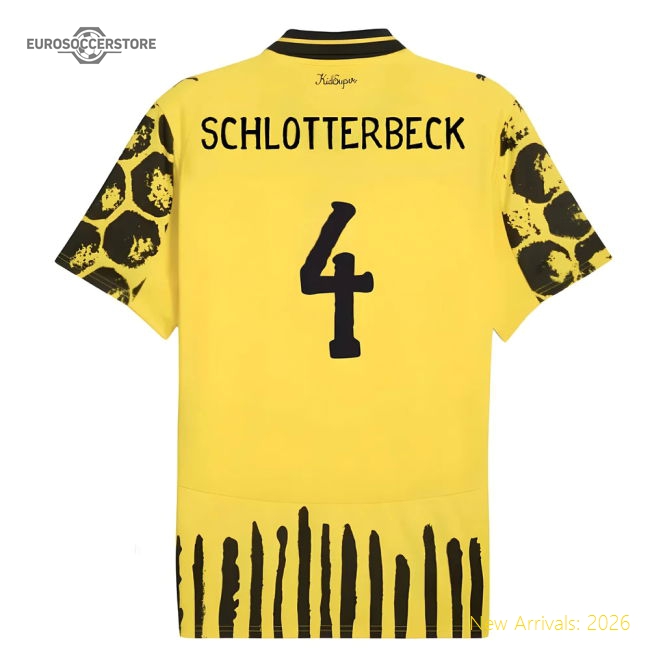 2025-2026 KIDSUPER x Borussia Dortmund CWC Home Shirt (Schlotterbeck 4)-Football Jersey Hub