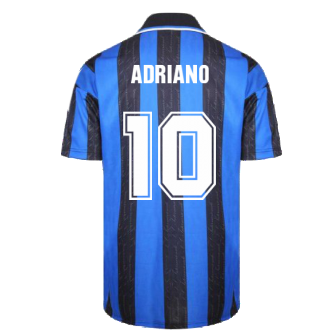 1998 Inter Milan Score Draw Home Shirt (ADRIANO 10)-Football Jersey Hub