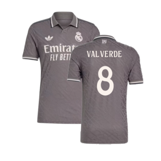 2024-2025 Real Madrid Third Shirt (Valverde 8)-Football Jersey Hub