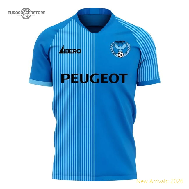 Coventry 2025-2026 Home Concept Football Kit (Libero) - Baby-Football Jersey Hub