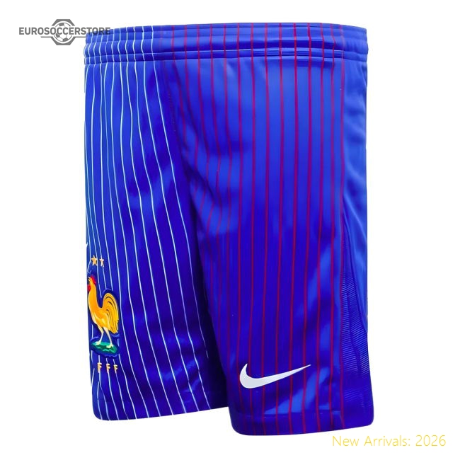 2024-2025 France Away Shorts (Blue) - Kids-Football Jersey Hub