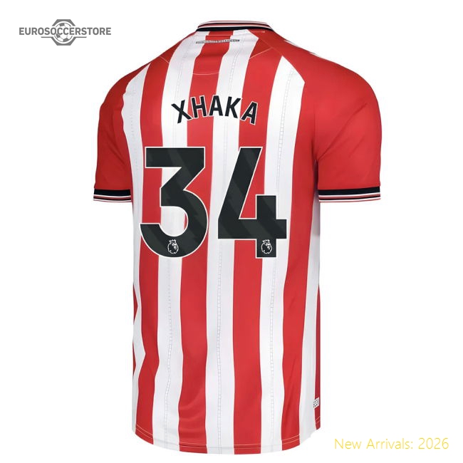 2025-2026 Sunderland Home Shirt (Xhaka 34)-Football Jersey Hub
