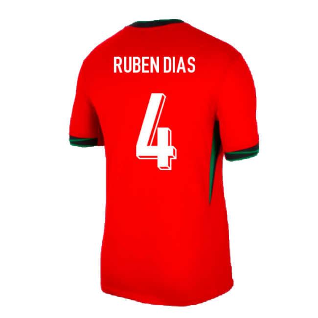 2024-2025 Portugal Home Shirt (Ruben Dias 4)-Football Jersey Hub
