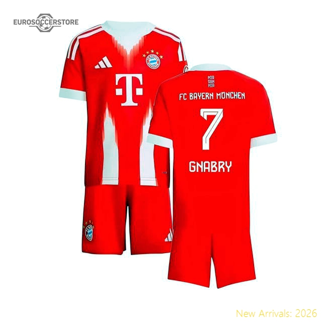 2025-2026 Bayern Munich Home Mini Kit (Gnabry 7)-Football Jersey Hub