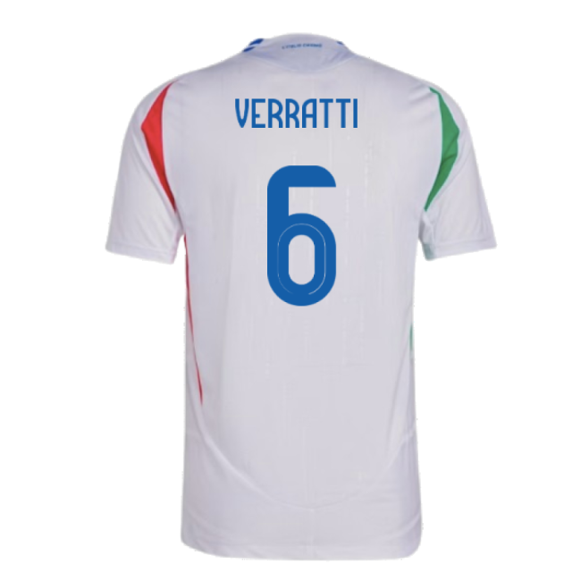 2024-2025 Italy Authentic Away Shirt (VERRATTI 6)-Football Jersey Hub