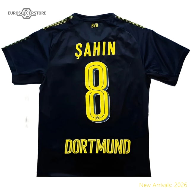 Borussia Dortmund 2017-18 Away Shirt (Sahin #8) ((Very Good) S)-Football Jersey Hub
