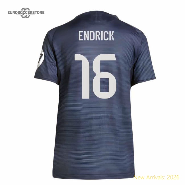 2025-2026 Real Madrid Authentic Away Shirt (Ladies) (Endrick 16)-Football Jersey Hub
