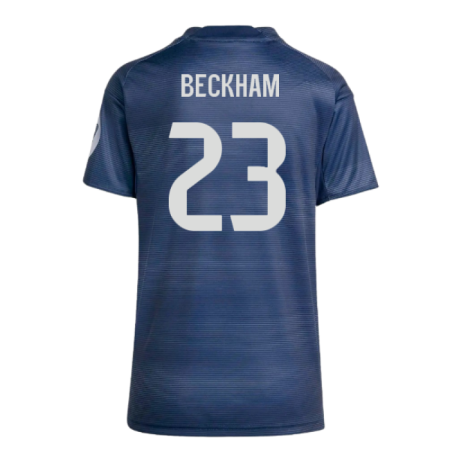 2025-2026 Real Madrid Authentic Away Shirt (Womens) (Beckham 23)-Football Jersey Hub