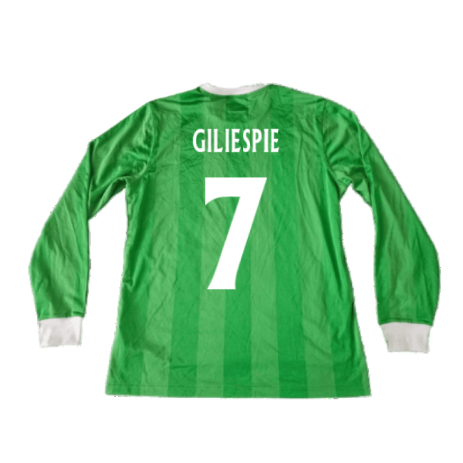 Northern Ireland 2010-12 Long Sleeve Home Shirt ((Good) XL) (Giliespie 7)-Football Jersey Hub