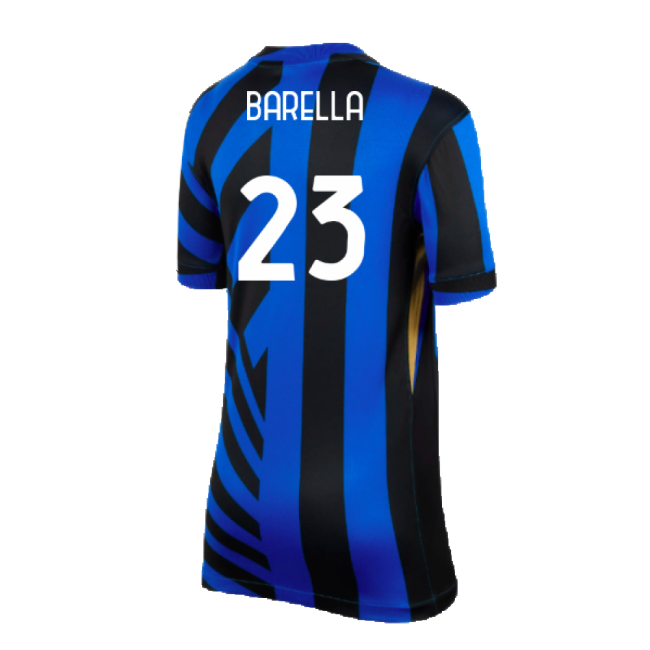 2024-2025 Inter Milan Home Shirt (Kids) (Barella 23)-Football Jersey Hub