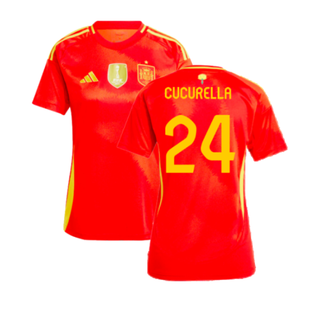 2024-2025 Spain Home Shirt (Ladies) (Cucurella 24)-Football Jersey Hub