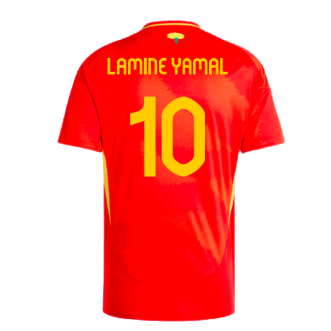 2024-2025 Spain Home Shirt (Lamine Yamal 10)-Football Jersey Hub