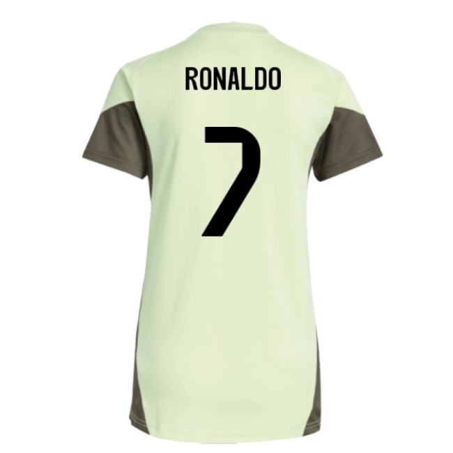2025-2026 Real Madrid Training Jersey (Almost Lime) - Womens (Ronaldo 7)-Football Jersey Hub