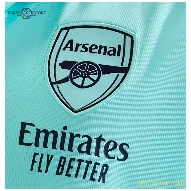 2024-2025 Arsenal Polo Shirt (Clear Aqua)-Football Jersey Hub